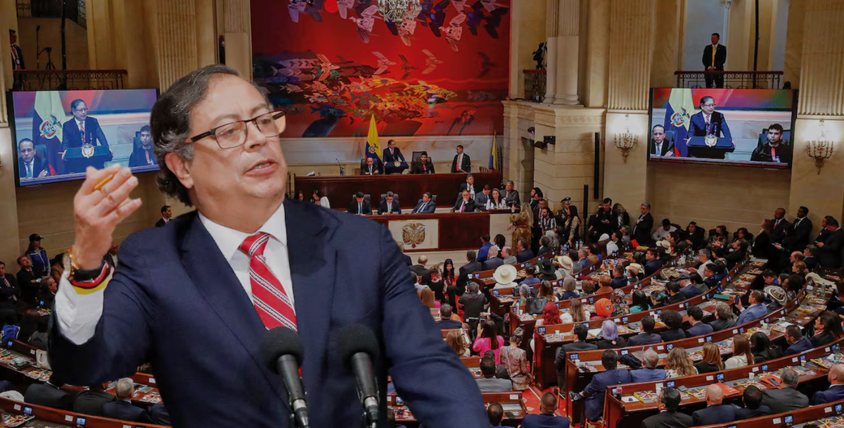 Petro desafía al Congreso con un discurso maratónico lleno de ataques y advertencias alarmistas
