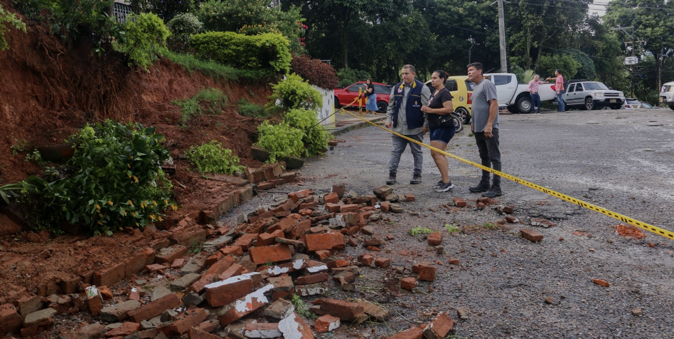 Floridablanca en alerta: diez sectores afectados por fuertes lluvias