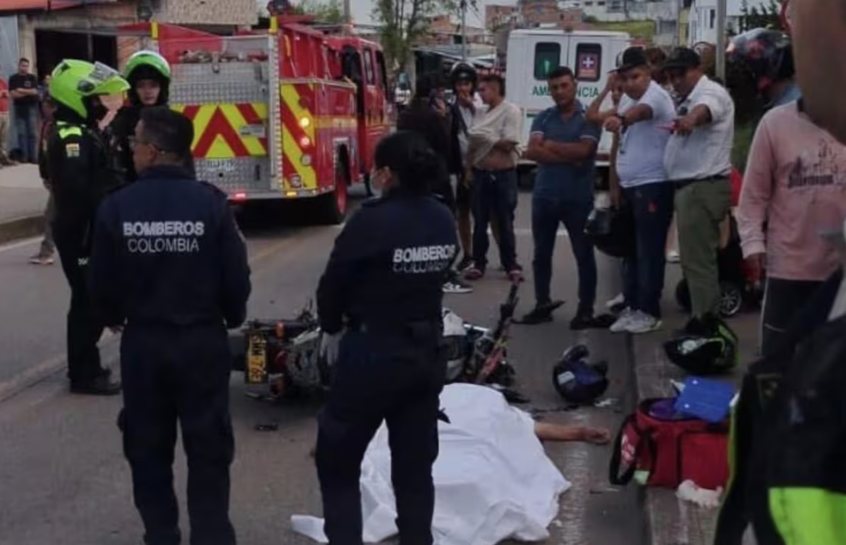 Adulto mayor murió tras ser arrollado por una moto en Málaga, Santander