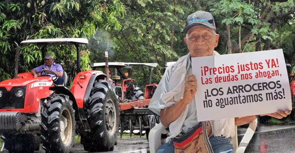 Bloqueos en Santander: Arroceros inician paro y cierran vía en La Gómez exigiendo solución al Gobierno
