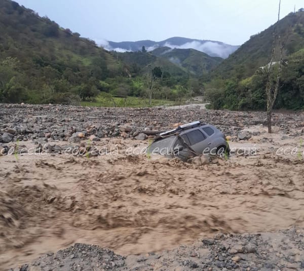 La creciente que arrastró un vehículo en Onzaga reitera la urgencia del nuevo puente que construirá Invías